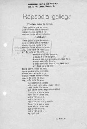 Rapsodia gallega