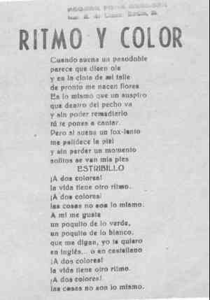 RITMO Y COLOR