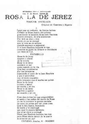 ROSA LA DE JEREZ MARCHA ANDALUZA
