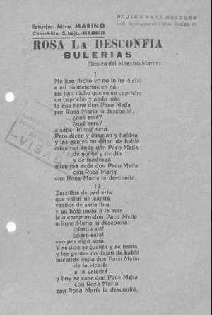 ROSA LA DESCONFIÁ BULERÍAS