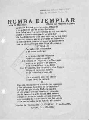 RUMBA EJEMPLAR