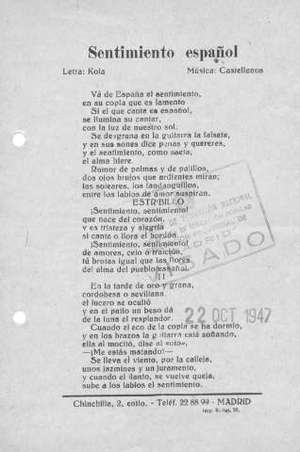 Sentimiento español