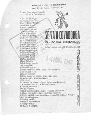 SE VA A COVADONGA RUMBA CÓMICA