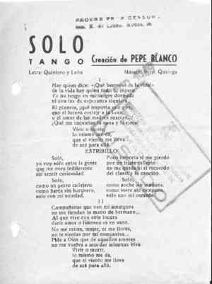 SOLO TANGO