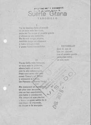 Suerte Gitana TANGUILLO