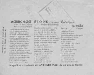 ANGELITOS NEGROS / SI O NO / CUENTAN TU VidA