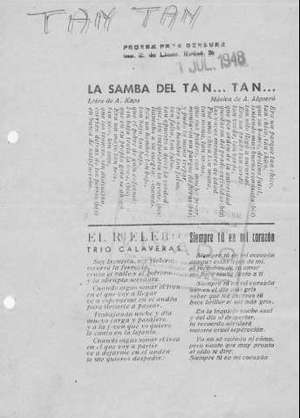 LA SAMBA DEL TAN... TAN...