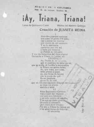 ¡AY, TRIANA, TRIANA!