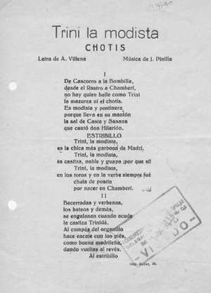 TRINI LA MODISTA Chotis