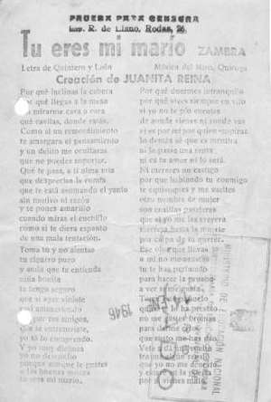 TU ERES MI MARidO Zambra