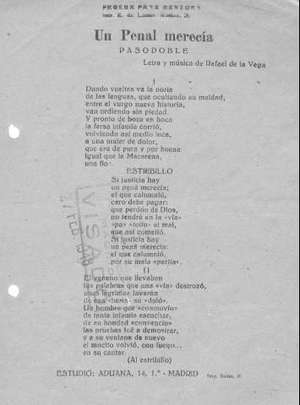 UN PENAL MERECÍA Pasodoble