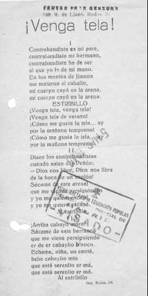 ¡VENGA TELA!
