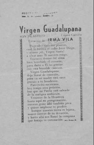 VIRGEN GUADALUPANA Son Huasteco