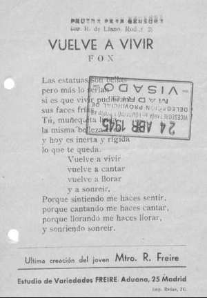 VUELVE A VIVIR Fox