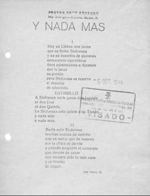 Y NADA MÁS
