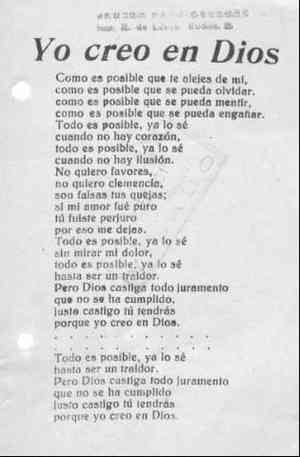 YO CREO EN DIOS