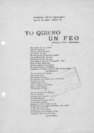 YO QUIERO UN FEO