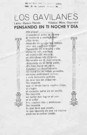 LOS GAVILANES Pensando en ti noche y dia