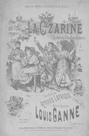 LA CZARINE. Chanson franco-russe