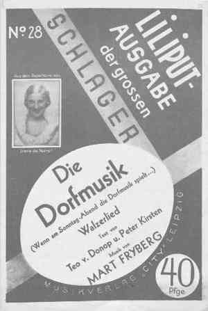 DIE DORFMUSIK. Walzerlied