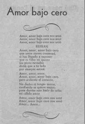 AMOR BAJO CERO