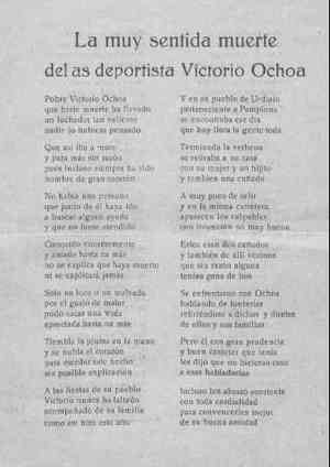 LA MUY SENTidA MUERTE DEL AS DEPORTISTA VICTORIO OCHOA