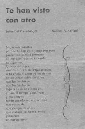 TE HAN VISTO CON OTRO.