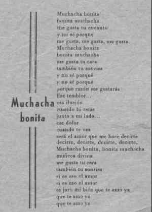 MUCHACHA BONITA