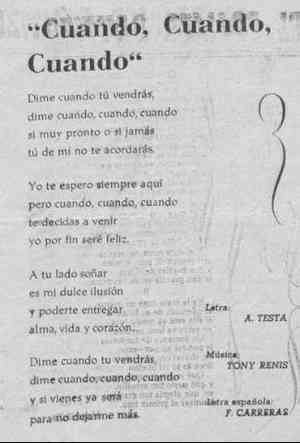 CUANDO, CUANDO, CUANDO