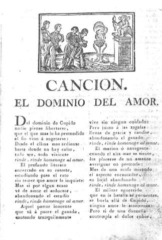 CANCIÓN. EL DOMINIO DEL AMOR.