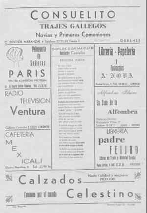 COPLAS D'OS MAIOS. Asociación Castrelos. Primera parte.