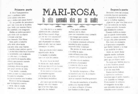 MARI-ROSA  la niña quemada por su madre