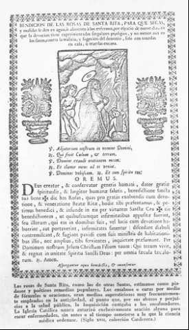 BENDICIÓN DE LAS ROSAS DE SANTA RITA