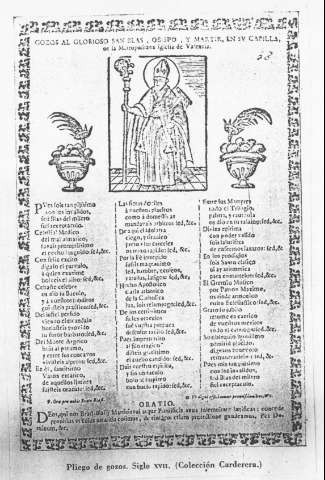 GOZOS AL GLORIOSO SAN BLAS, OBISPO Y MARTIR EN SU CAPILLA