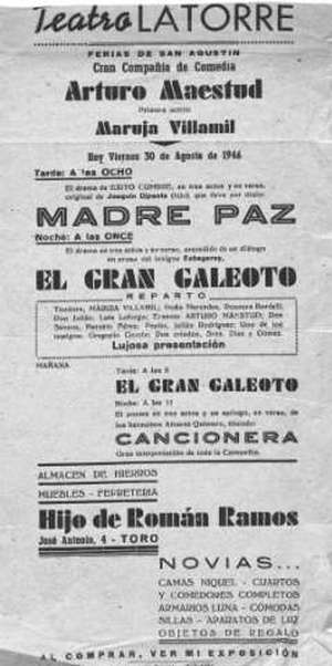 Teatro La Torre.MADRE PAZ.