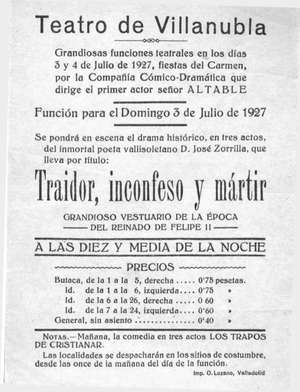 Teatro de Villanubla. TRAidOR, INCONFESO Y MÁRTIR.