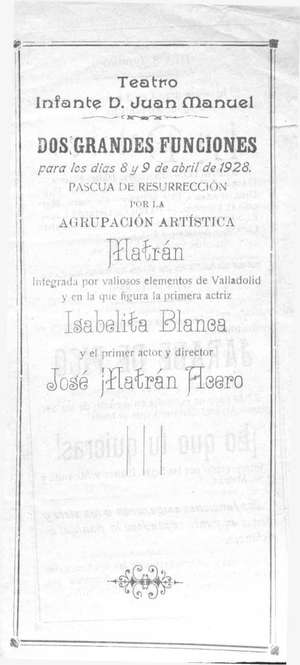 Teatro Infante D. Juan Manuel. LA DOLORES