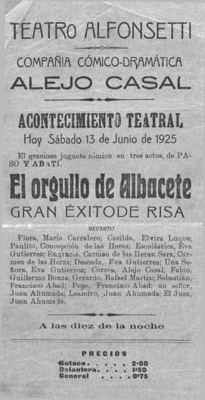 Teatro Alfonsetti. EL ORGULLO DE ALBACETE