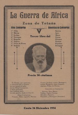 La Guerra de Africa, zona de Tetúan ( tercer libro)