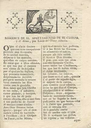 Romance de el Apartamiento de el cuerpo y el Alma,