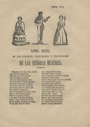 Satira jocosa de los nombres, costumbres y propiedades de las señoras mujeres. Num. 26
