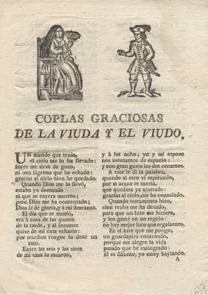 Coplas graciosas de la viuda y el viudo