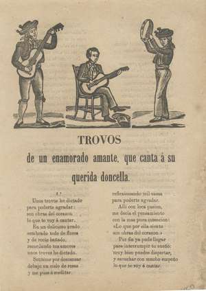Trovos de un enamorado amante, que canta a su querida doncella