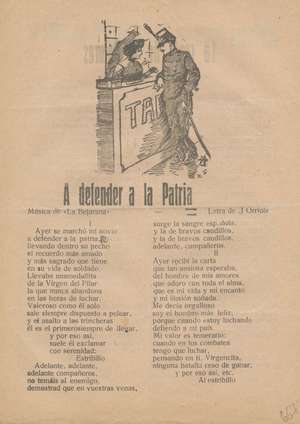 A defender a la Patria. / La Copla de la Dolores. / La toma de Alhucemas por las tropas españolas / Justicia baturra