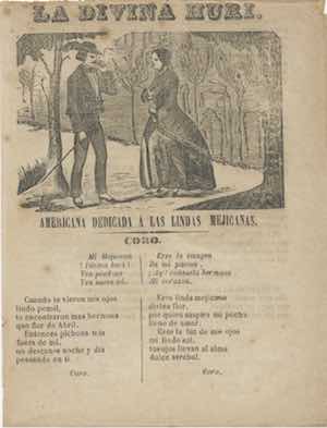LA DIVINA HURÍ. Americana dedicada a las lindas mejicanas