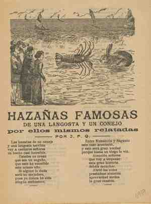 HAZAÑAS FAMOSAS DE UNA LANGOSTA Y UN CONEJO por ellos mismos relatadas