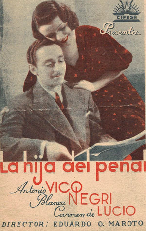 [Programa de mano de película]. La hija del Penal. Película humorística.