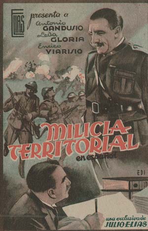 [Programa de mano de película]. Milicia territorial.