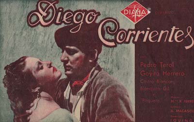 [Programa de mano de película]. Diego Corrientes