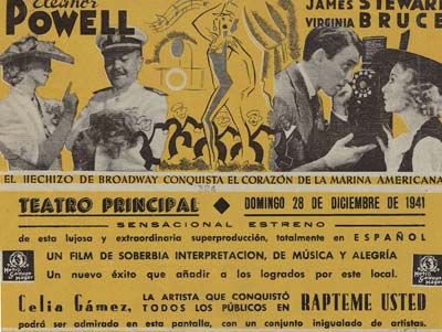 [Programa de mano de película]. Nacida para la danza.